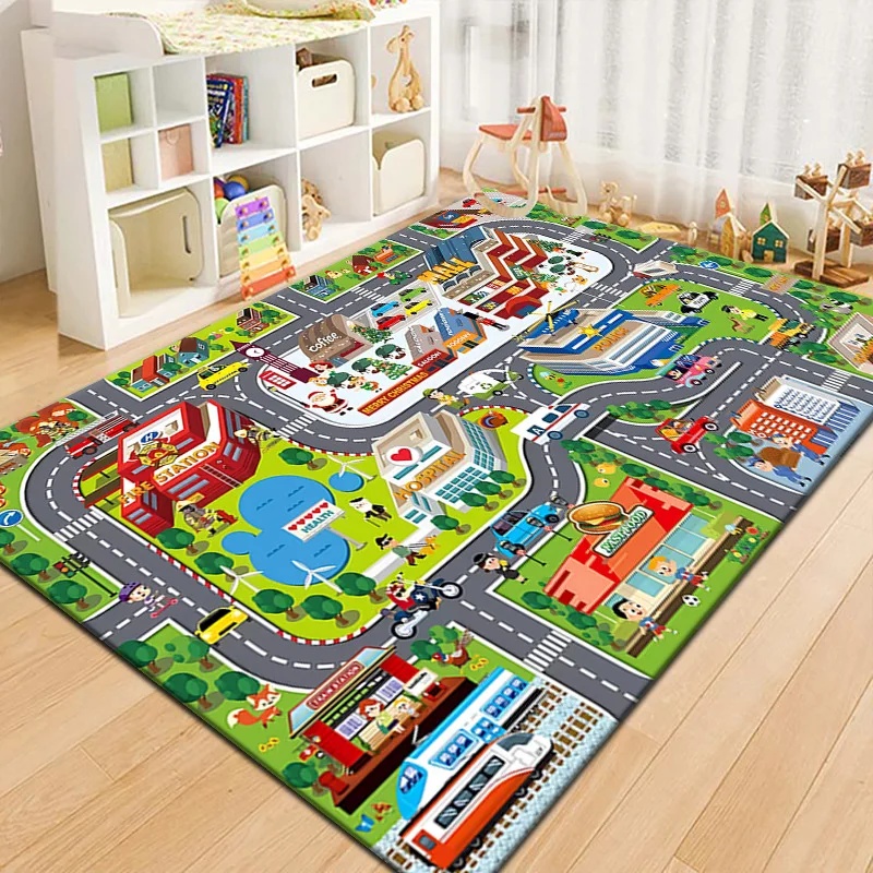 Outdoor Adventure Kids - Alfombra de Juego con Mapa de