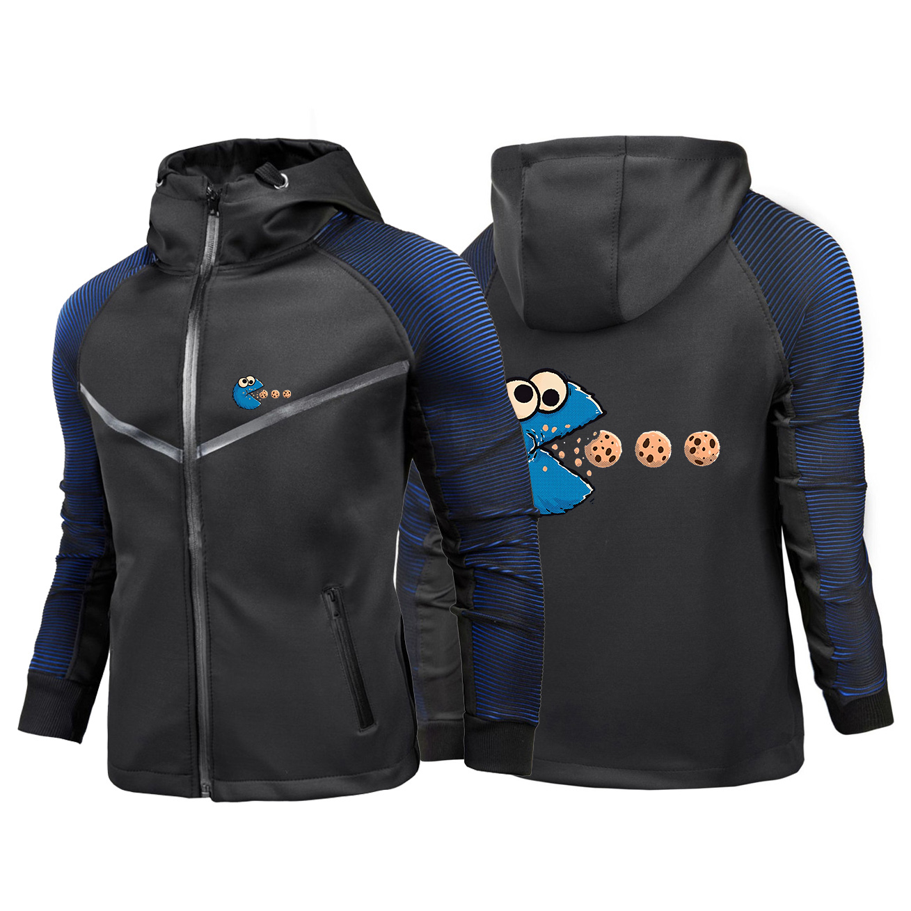 Outdoor Adventure Windbreaker - NomNom-Cookie Adventure-Chaqueta cortavientos con gráfico para