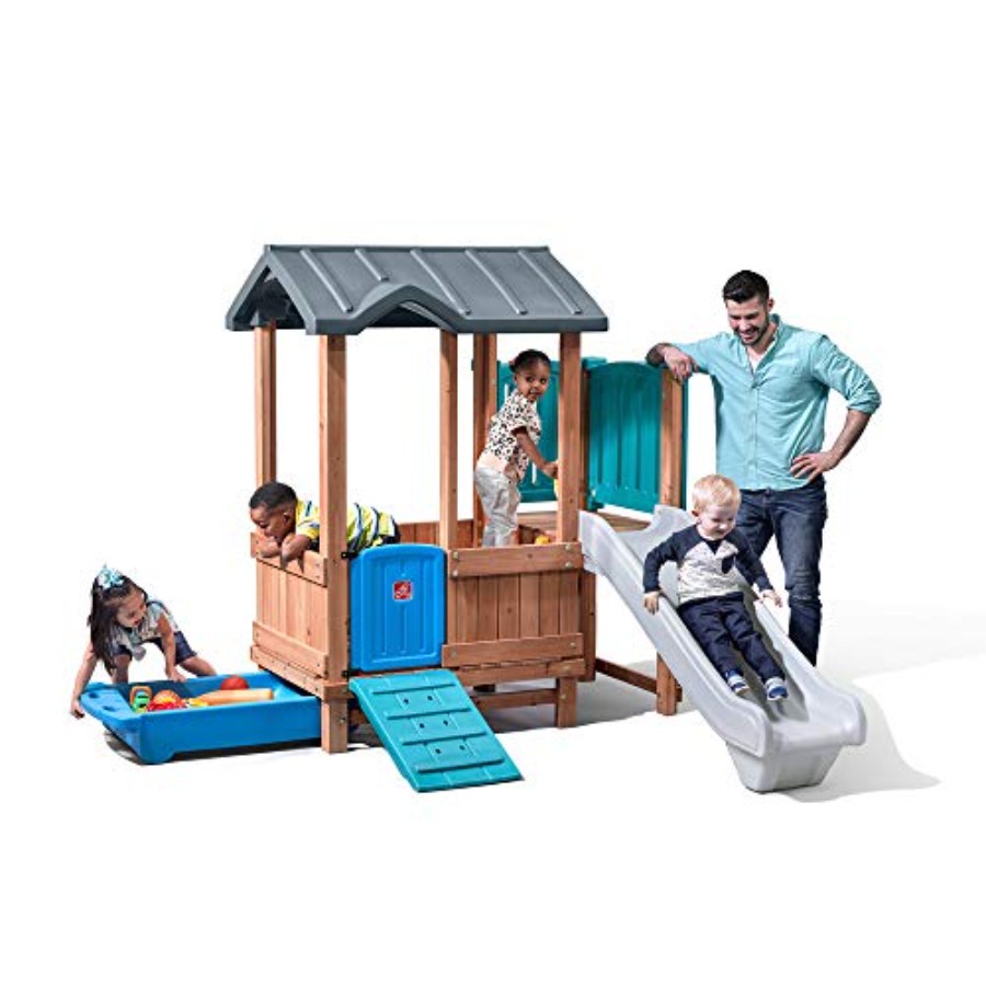 Outdoor Adventure Kids - Woodland Adventure Playhouse & Slide, juego