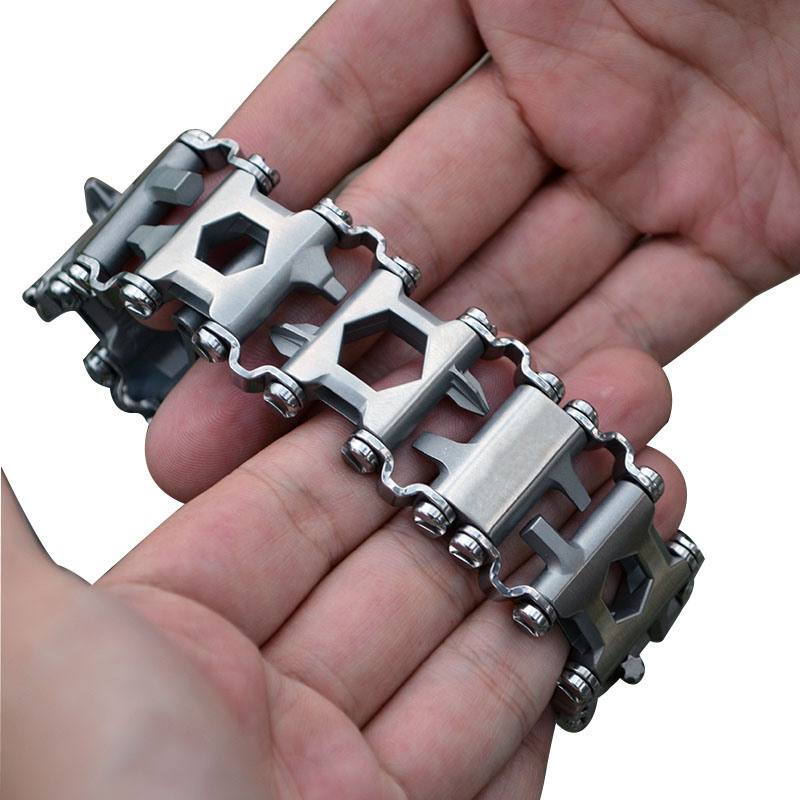 Outdoor Adventure Watches - Pulsera de herramientas multifunción de acero