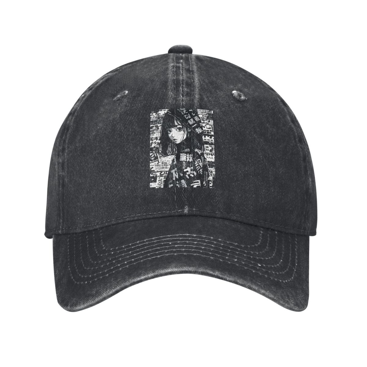 Outdoor Adventure Girls - Grunge Anime Manga Girl denim sombrero