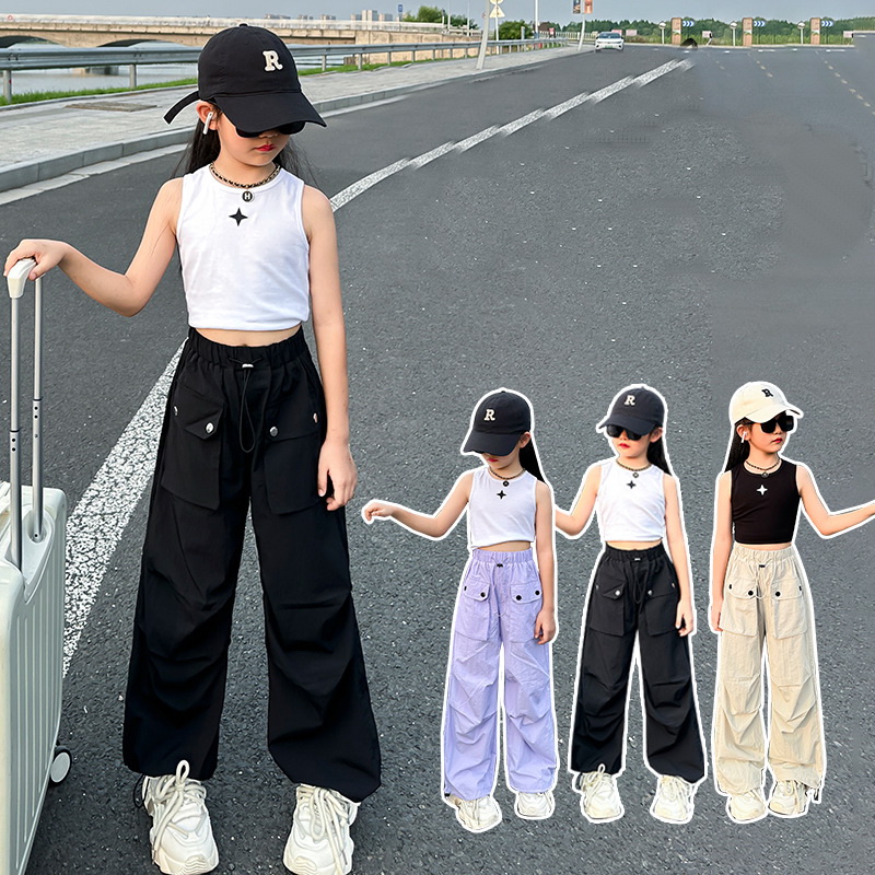 Outdoor Adventure Girls - Pantalones Cargo Ligeros para Niñas, a
