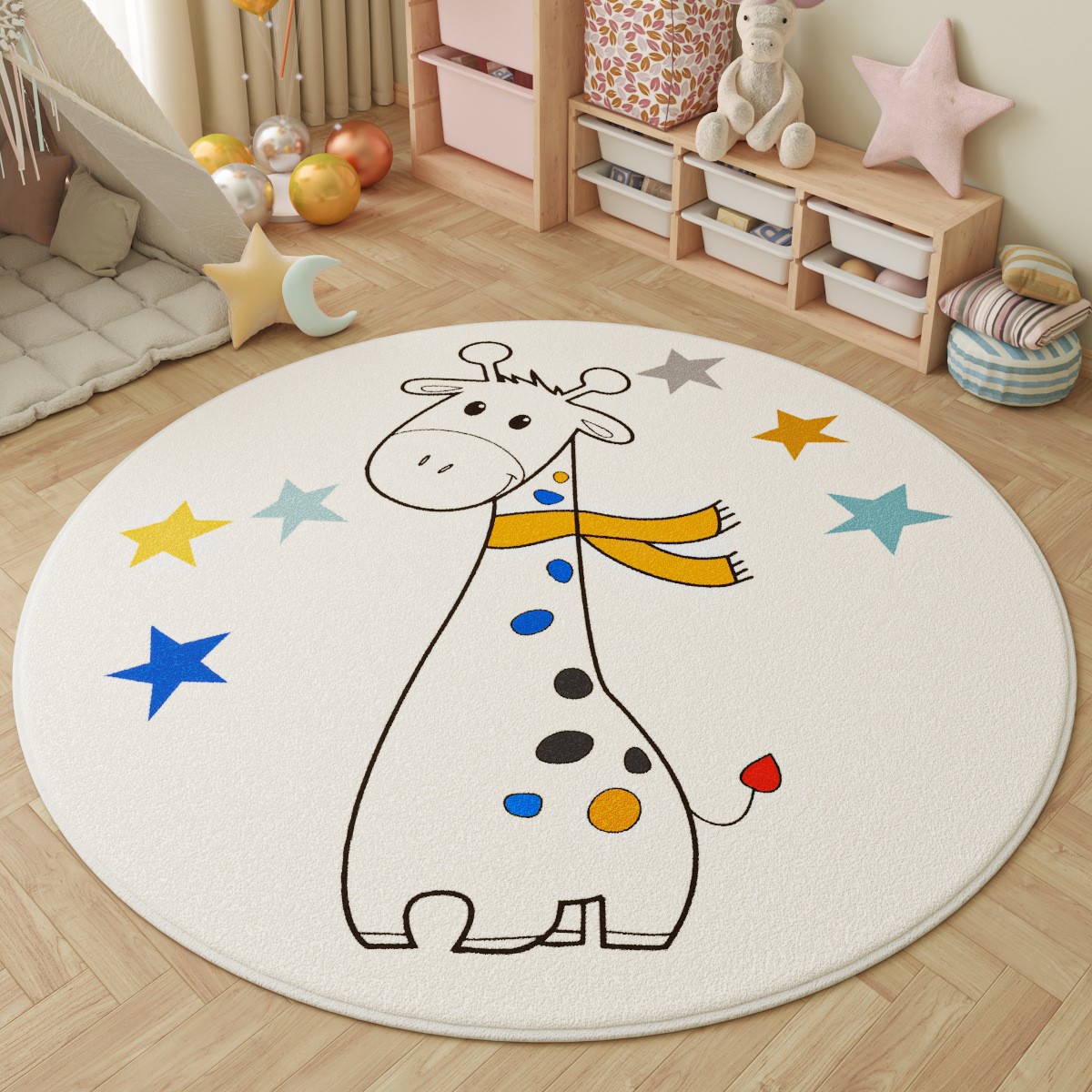Alfombra Redonda Infantil para - Outdoor Adventure Kids reseña y precio