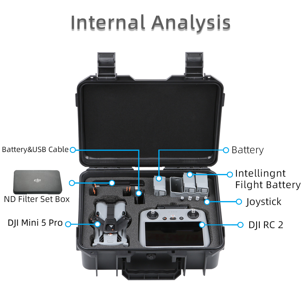 Funda para DJI Mini 5 Pro, fun - Outdoor Adventure Box reseña y precio