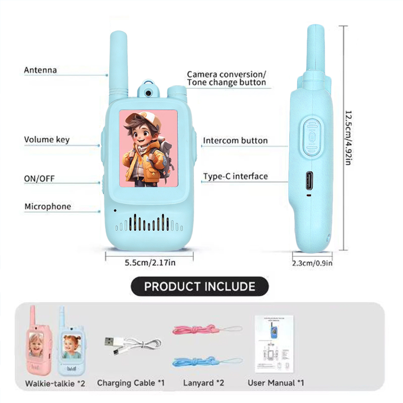 2 Walkie Talkies Recargables p - Outdoor Adventure Kids reseña y precio